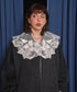 Embroidered Bird Collar Blouse